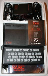 Caja del ZX-81 distribuido por Investrónica