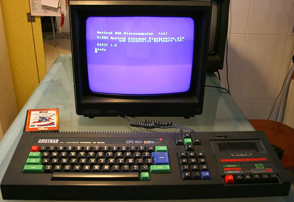 Amstrad CPC 464 en español: Indicación (s2) al iniciar el sistema, versión 1.0 de BASIC