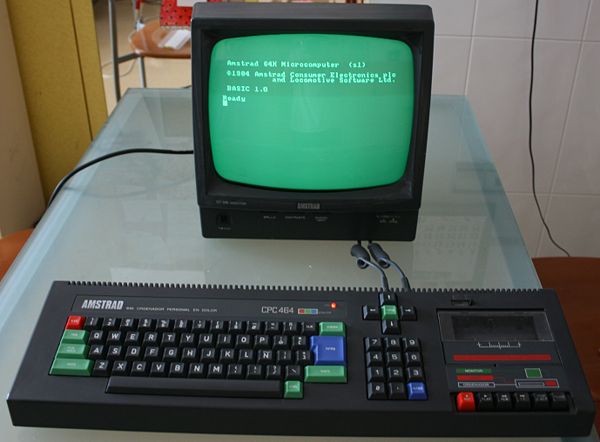 Amstrad CPC 464: Monitor color