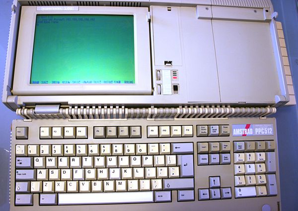Amstrad PPC 512 - Inicio de GW-BASIC.