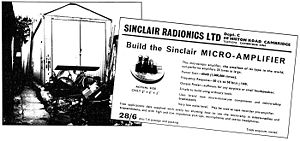 La Sinclair Radionics (Fondo), El microamplificador sobre la moneda(tarjeta)