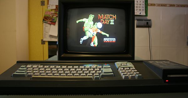 Amstrad CPC 664: Cargando el Match Day II